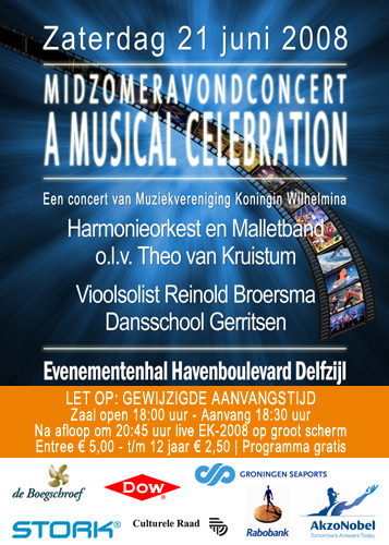 Poster Midzomeravondconcert zaterdag 21 juni 2008 Poster Midzomeravondconcert zaterdag 21 juni 2008